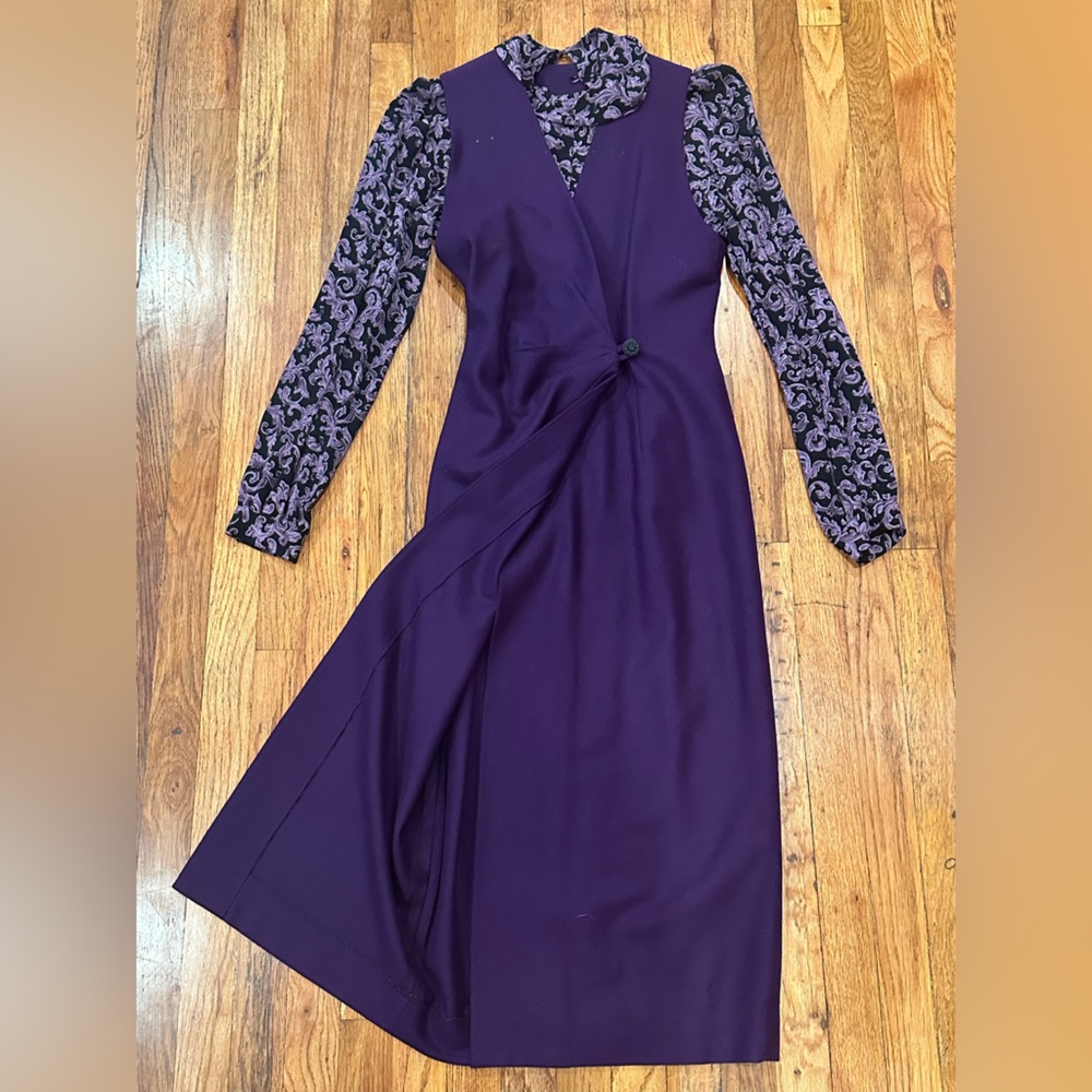 Handmade Vogue Pendleton Wool Wrapped Jumper with Rayon Blouse - Size 6